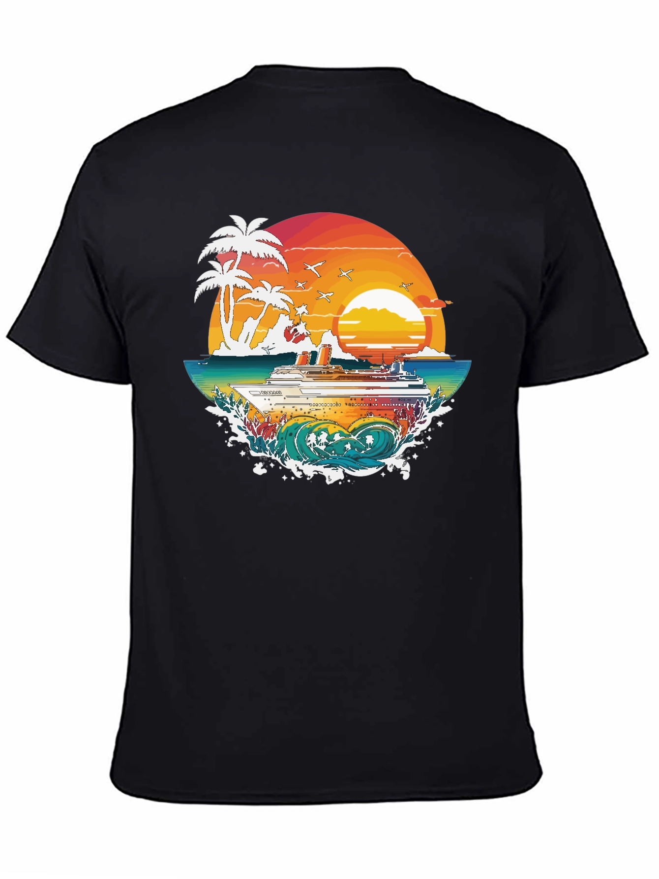 Tropical Cruise Graphic Tee - Island Vibes