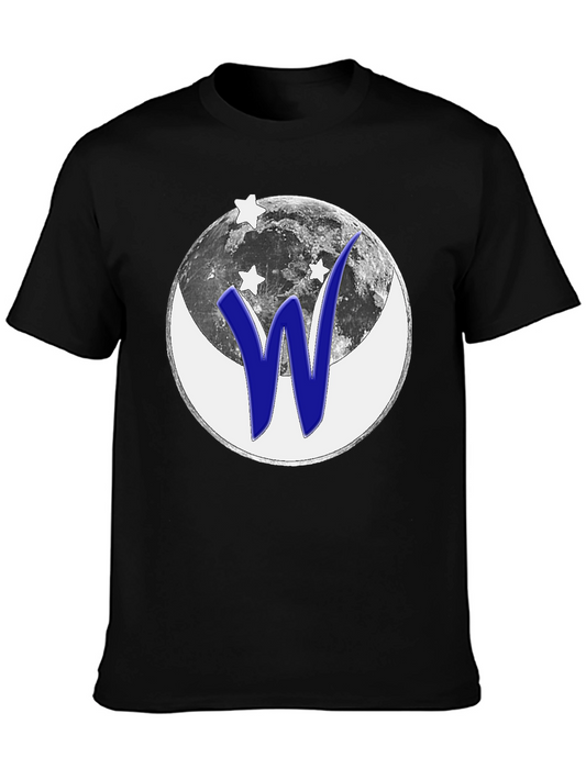 Cosmic W Graphic T-Shirt - Black Cotton Tee