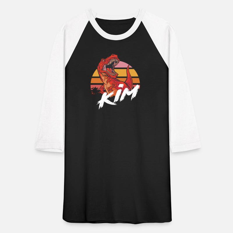 KIM - Beautiful girls name with T-REX Dinosaur