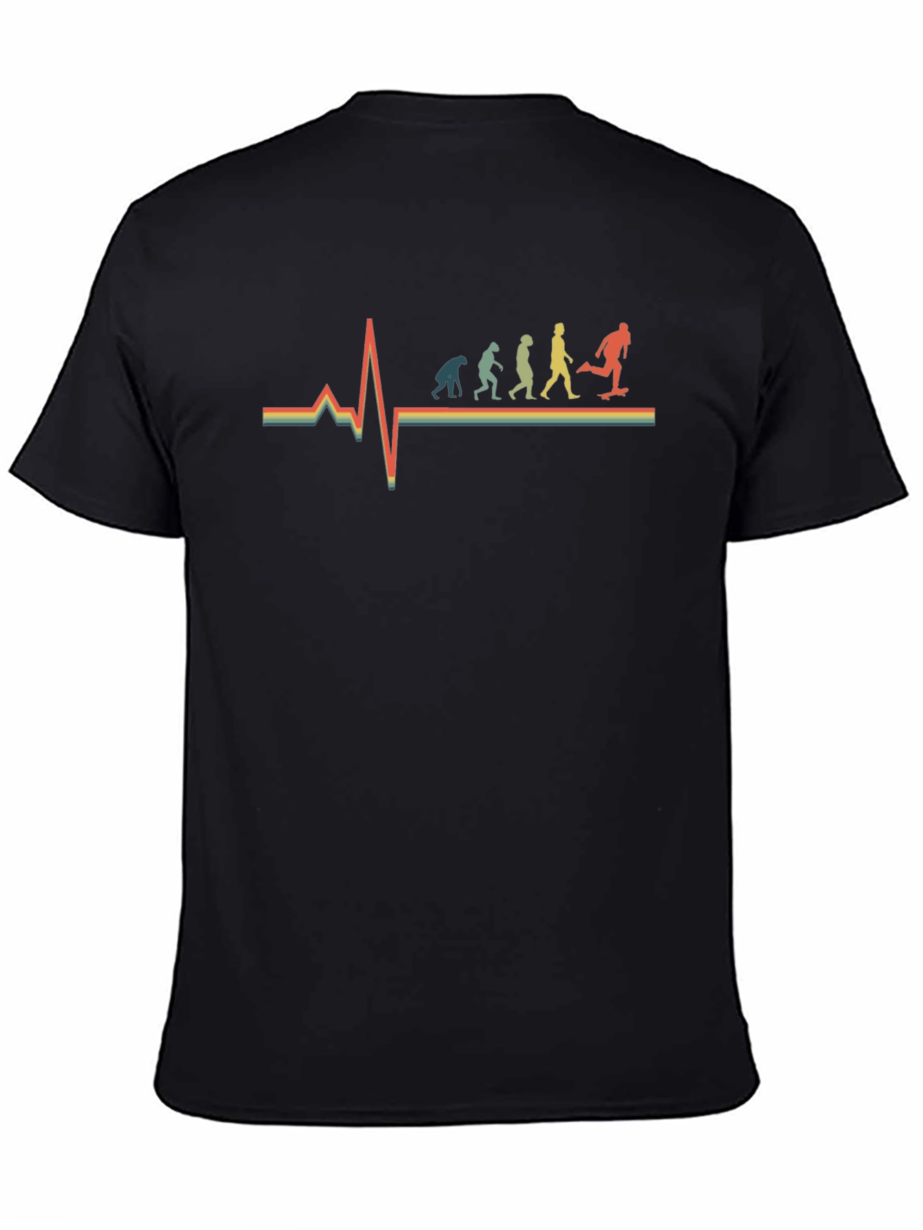 Skateboard Evolution Heartbeat T-Shirt