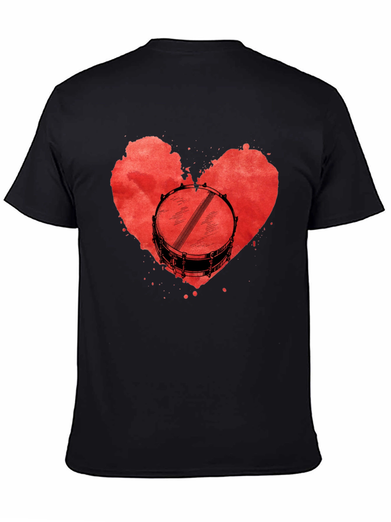 Drum Heart T-Shirt: Music Lover Tee