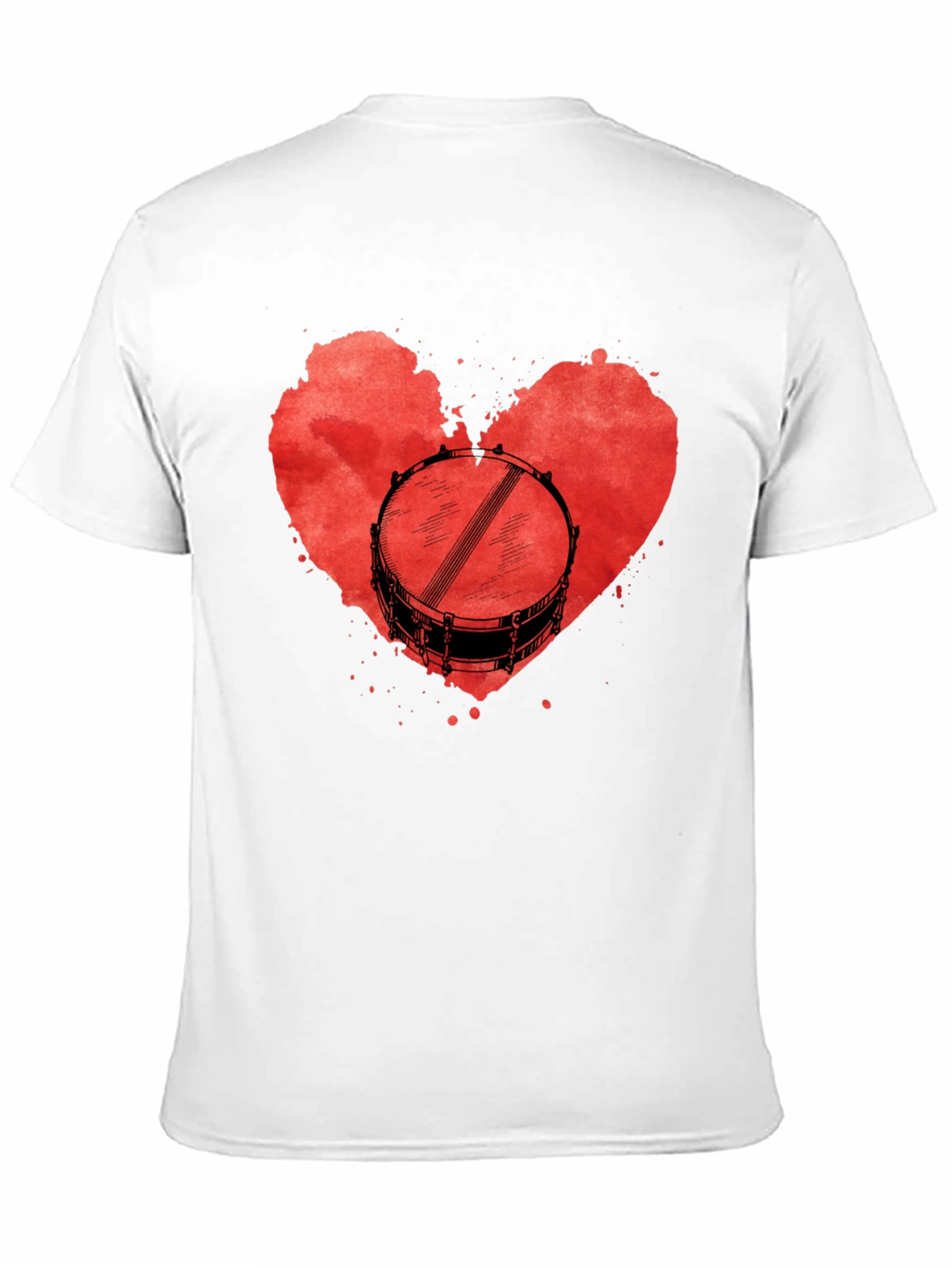 Drum Heart T-Shirt: Music Lover Tee