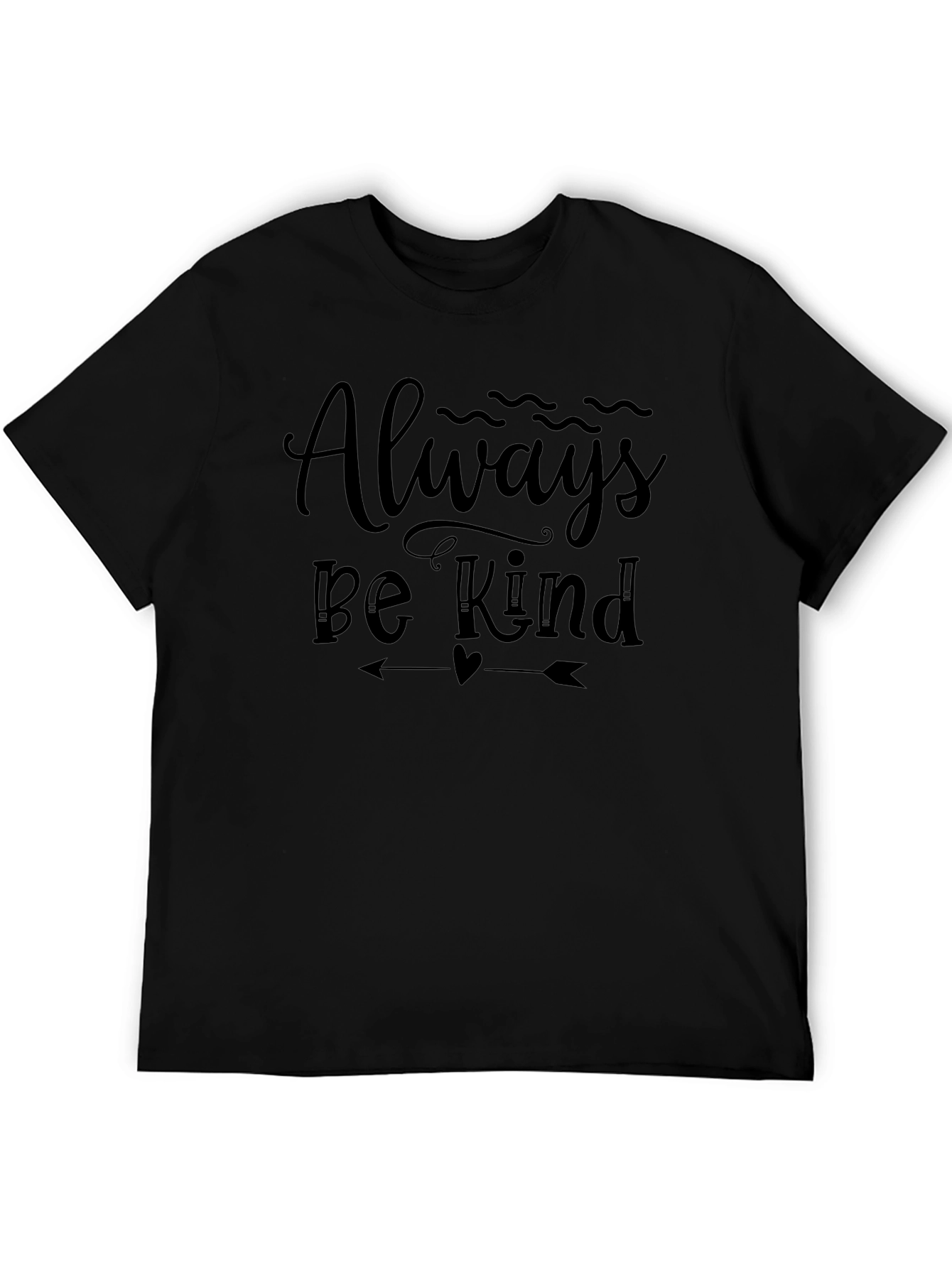 Always Be Kind Black Graphic T-Shirt