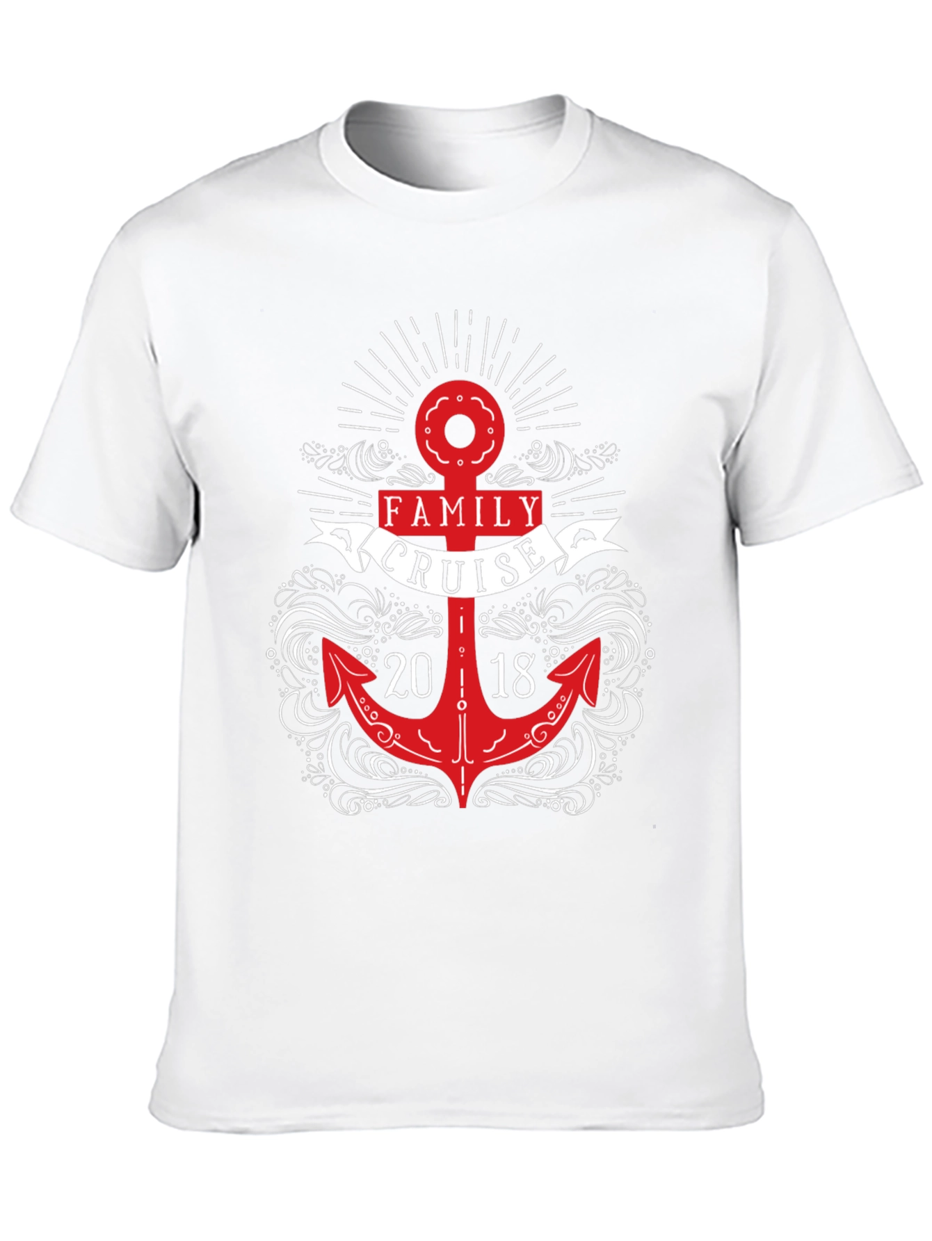 Family Cruise 2018 Anchor Graphic T-Shirt