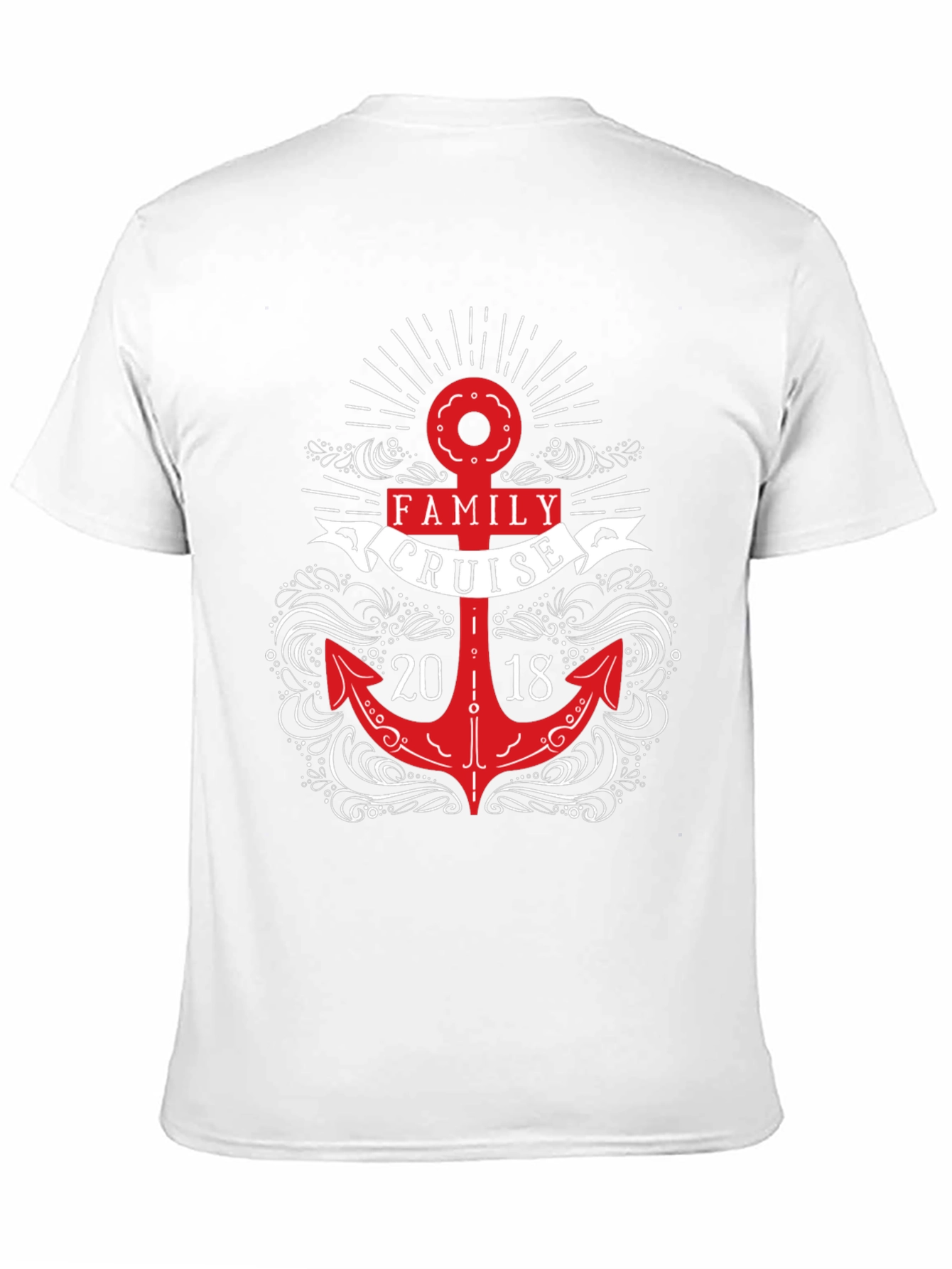 Family Cruise 2018 Anchor Graphic T-Shirt