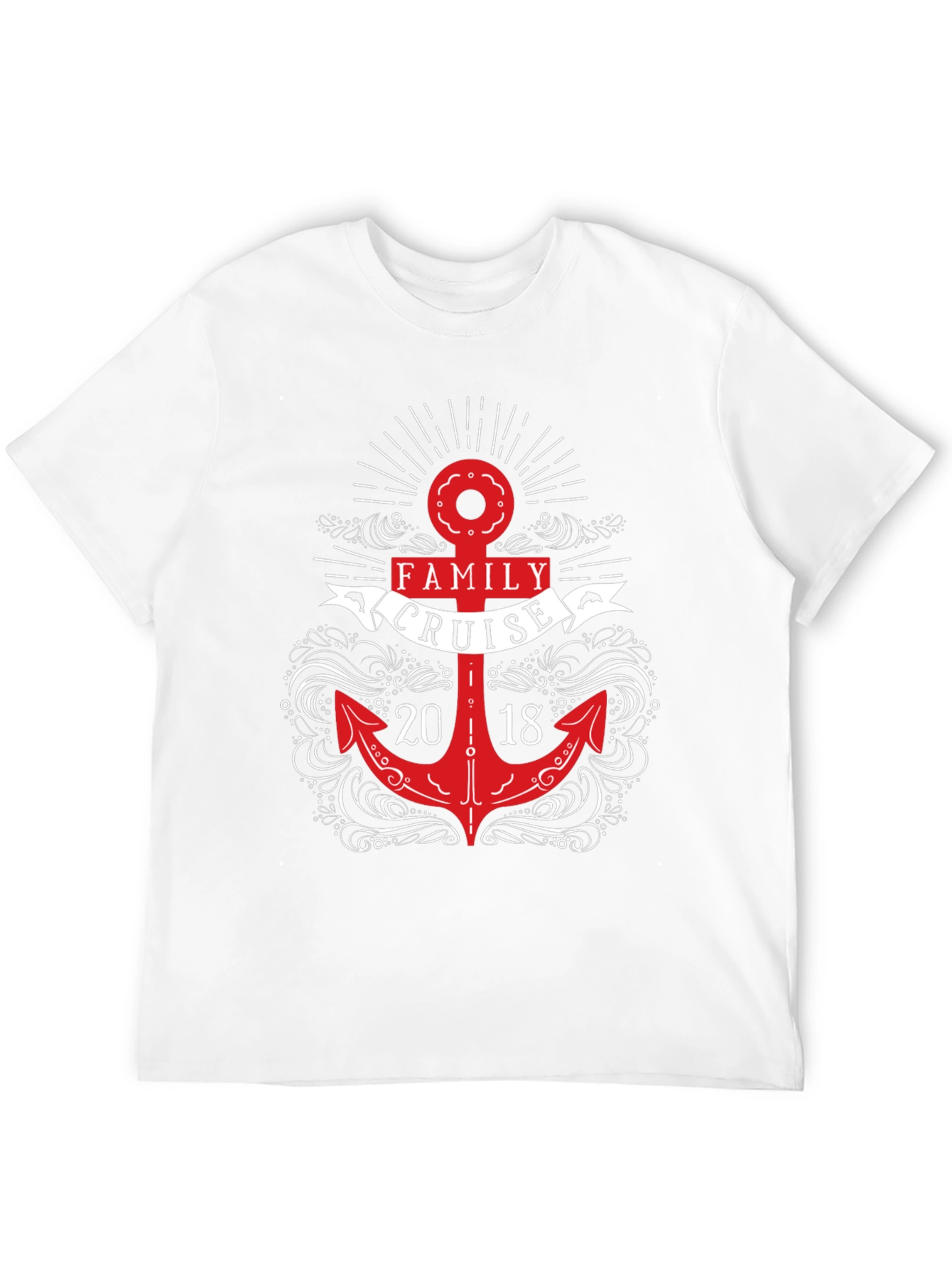 Family Cruise 2018 Anchor Graphic T-Shirt
