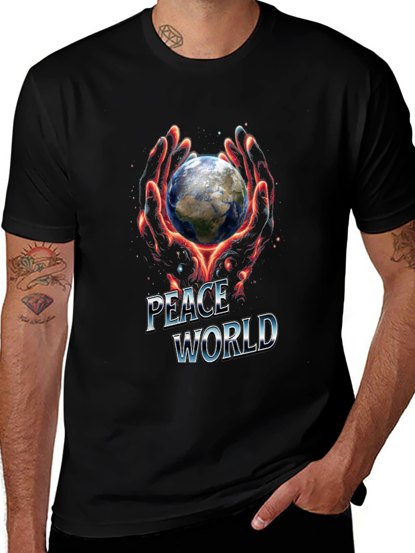 Peace World Graphic T-Shirt
