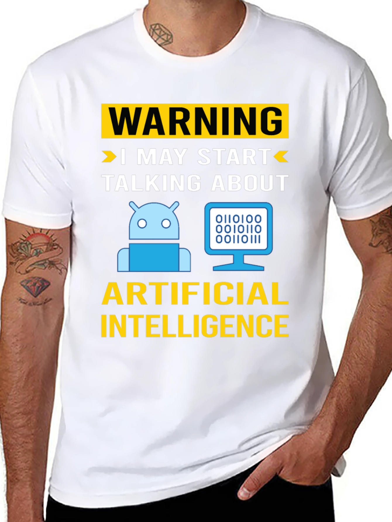 Warning AI Humor T-Shirt