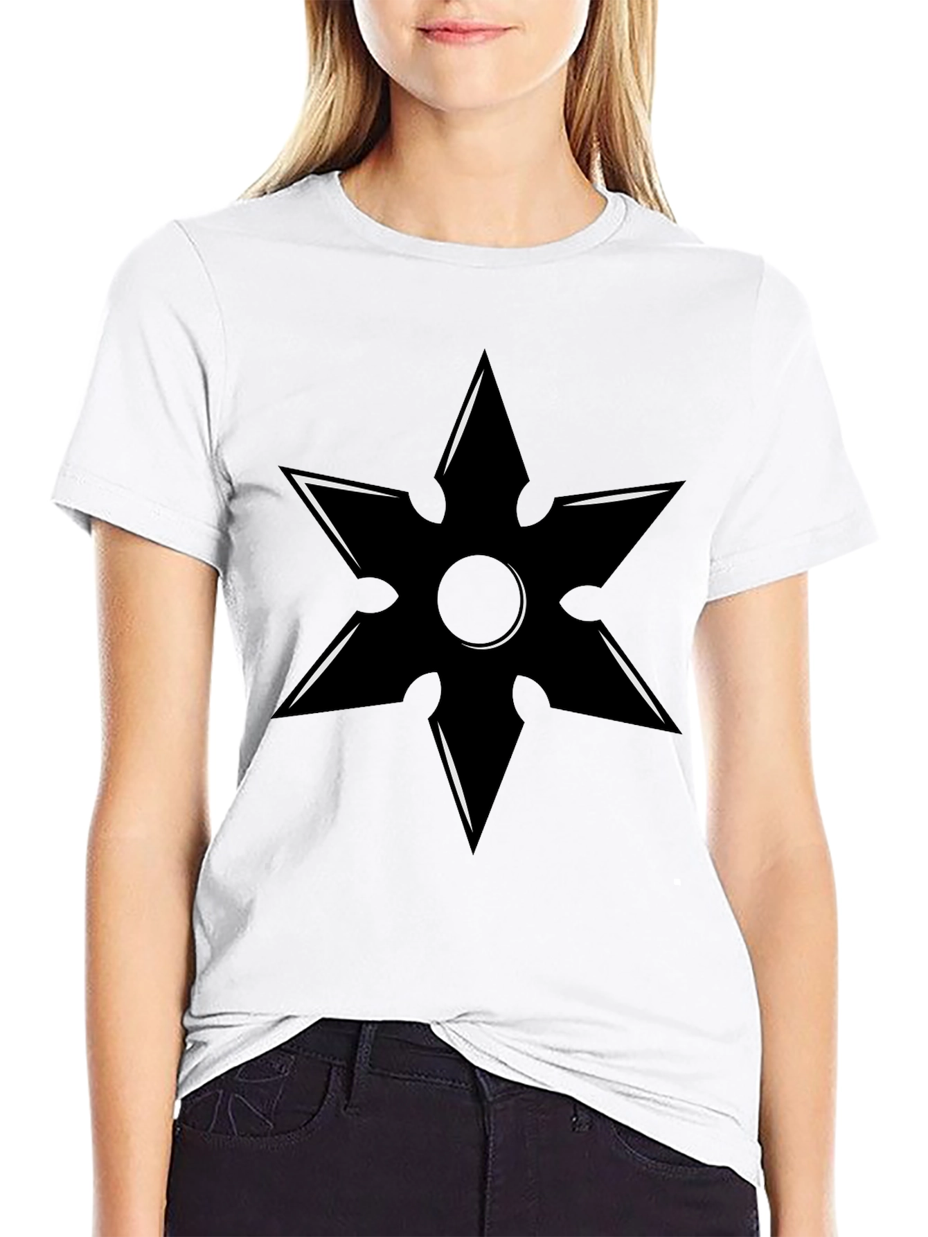 Ninja Star Graphic Tee - Black Martial Arts T-Shirt