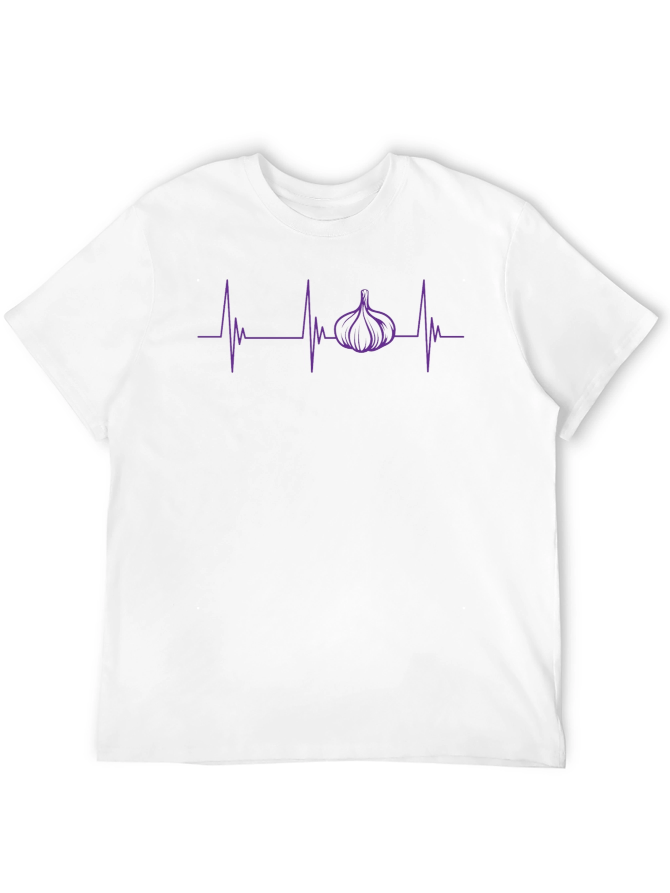 Garlic Heartbeat Graphic T-Shirt - Black