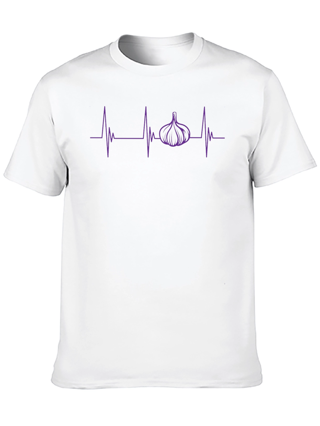 Garlic Heartbeat Graphic T-Shirt - Black