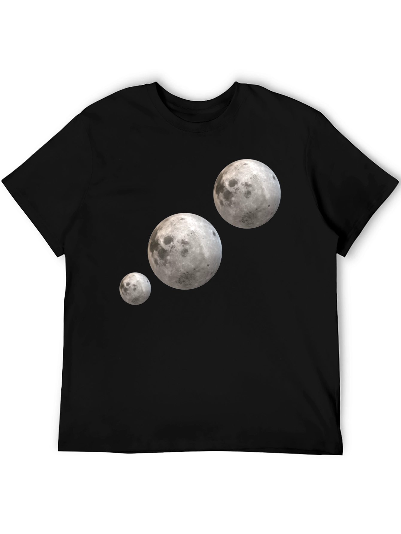 Lunar T-Shirt - Black with Moon Design