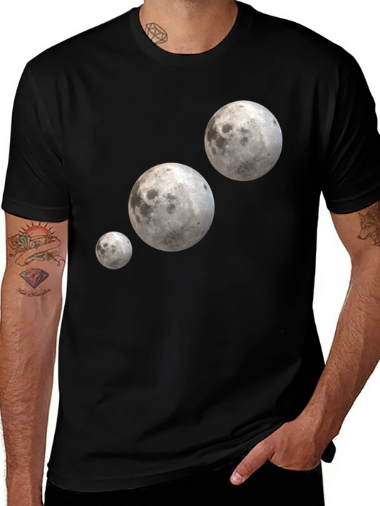 Lunar T-Shirt - Black with Moon Design
