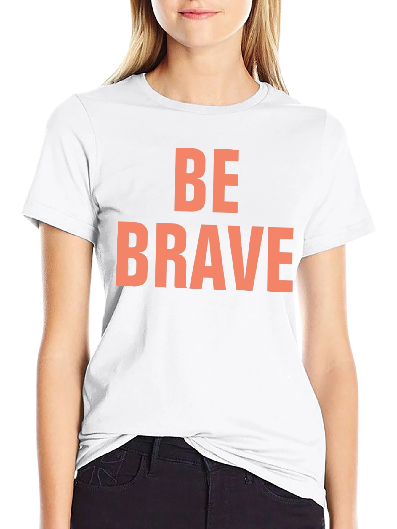 Be Brave Black Graphic Tee
