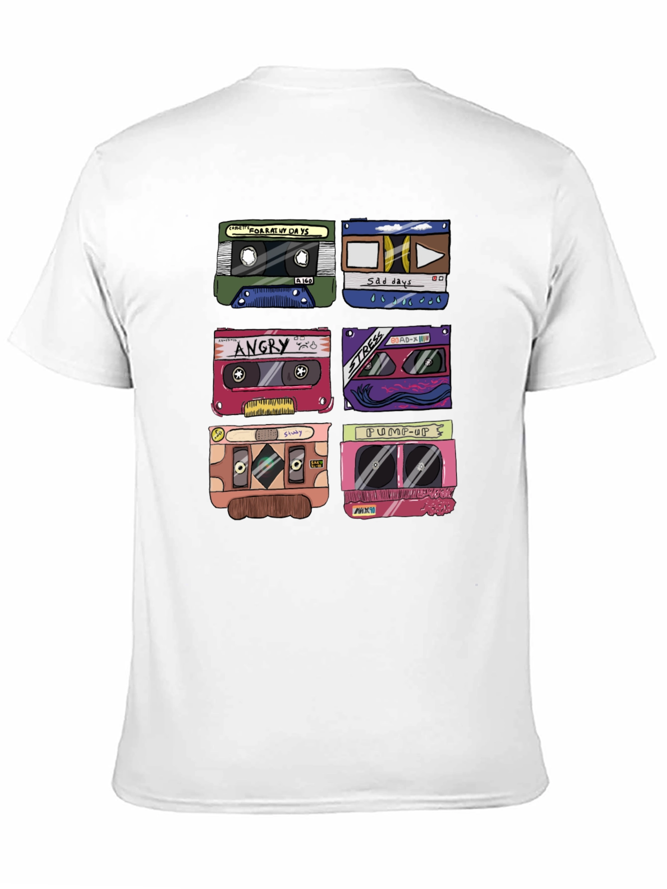 Retro Cassette Tape Graphic T-Shirt - Music Lover Tee