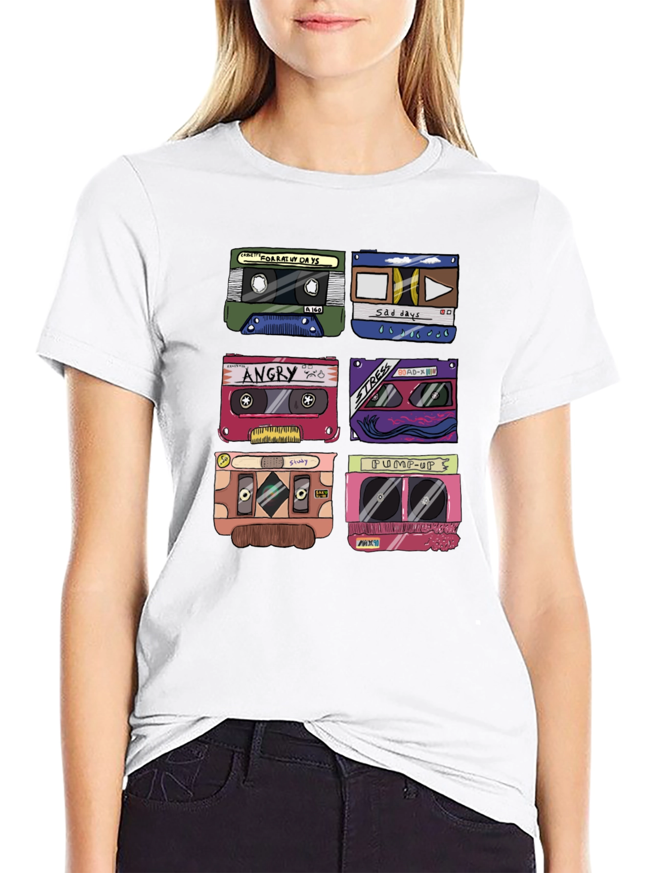 Retro Cassette Tape Graphic T-Shirt - Music Lover Tee