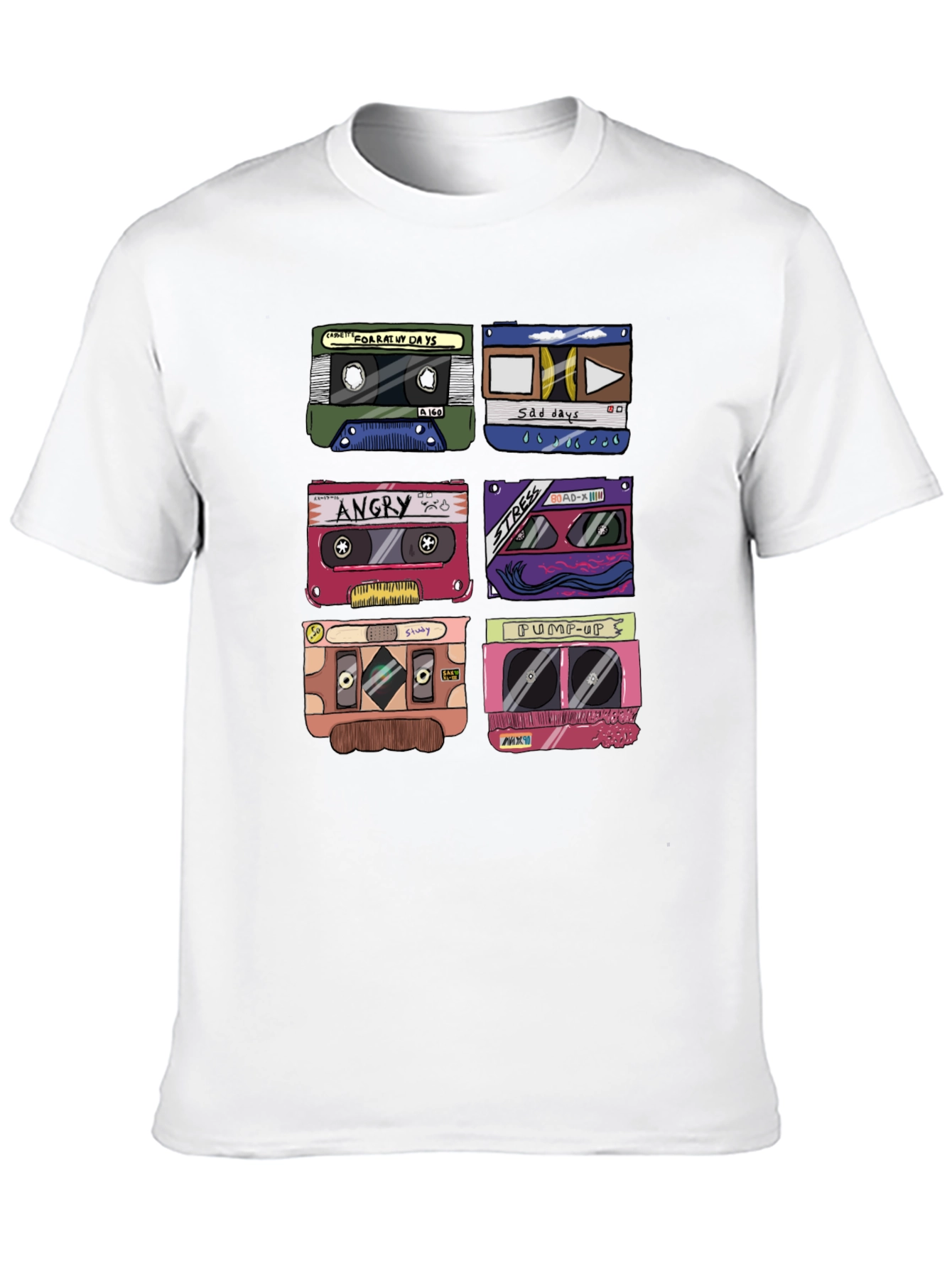 Retro Cassette Tape Graphic T-Shirt - Music Lover Tee