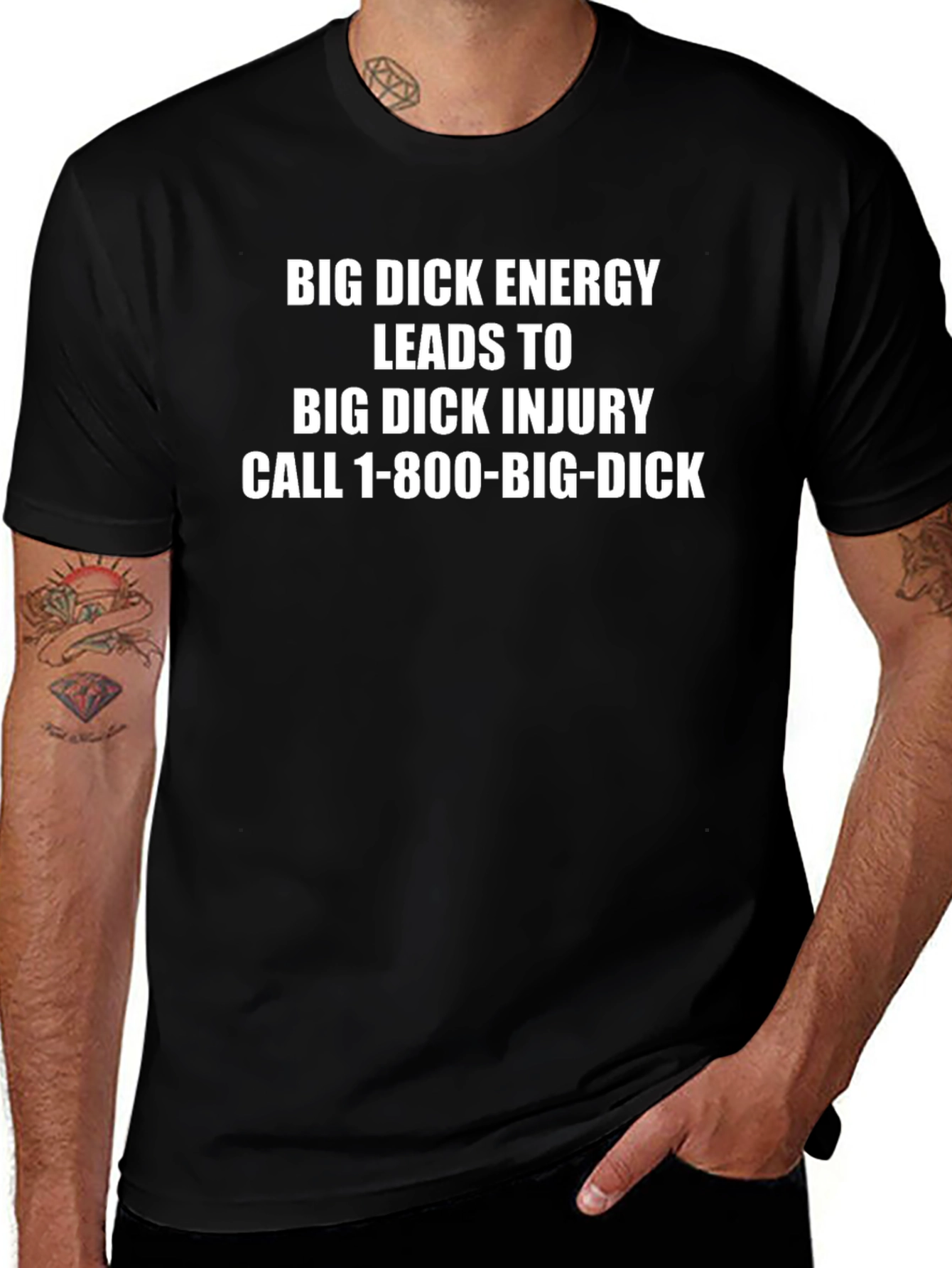 Humorous Big Dick Energy Graphic Tee