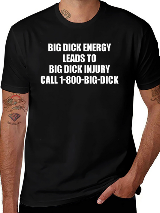 Humorous Big Dick Energy Graphic Tee