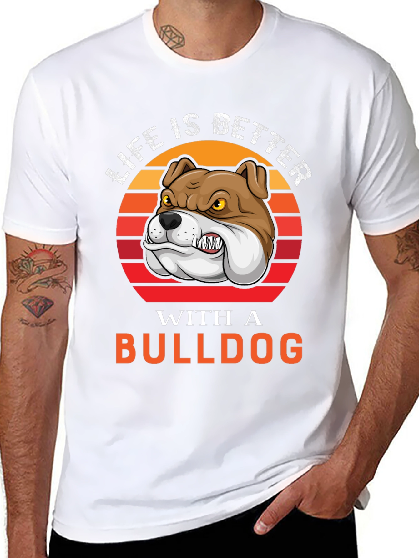 Life is Better with a Bulldog T-Shirt