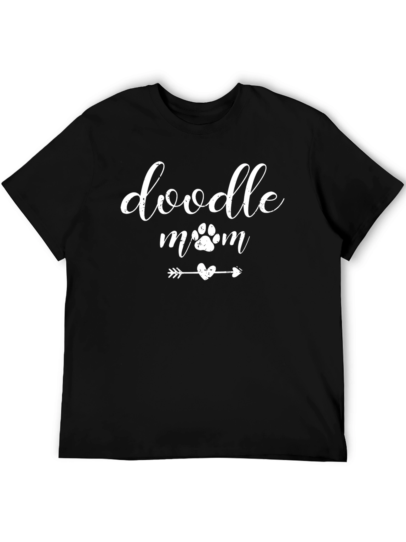 Doodle Mom T-Shirt - Dog Paw Heart Graphic Tee