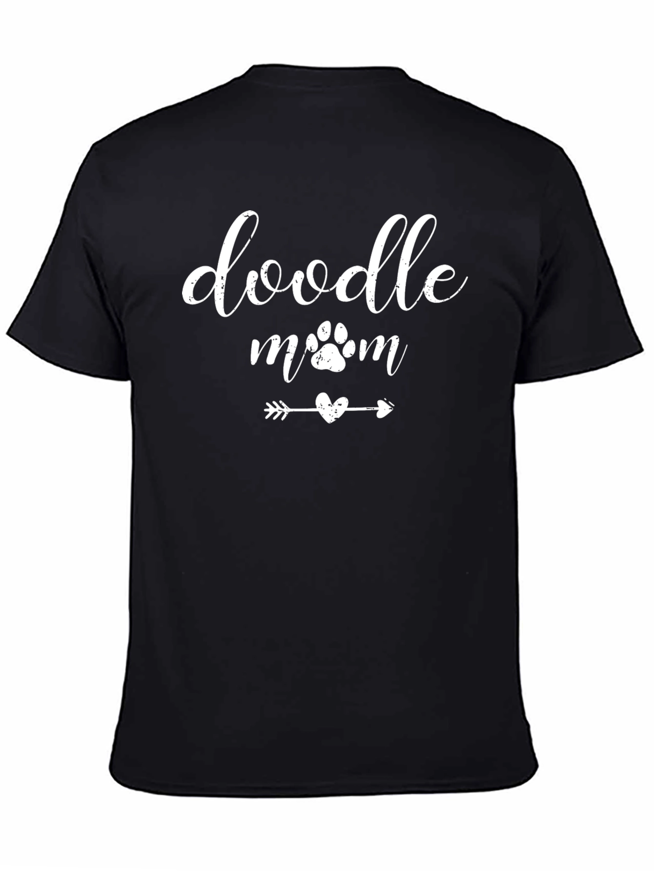 Doodle Mom T-Shirt - Dog Paw Heart Graphic Tee