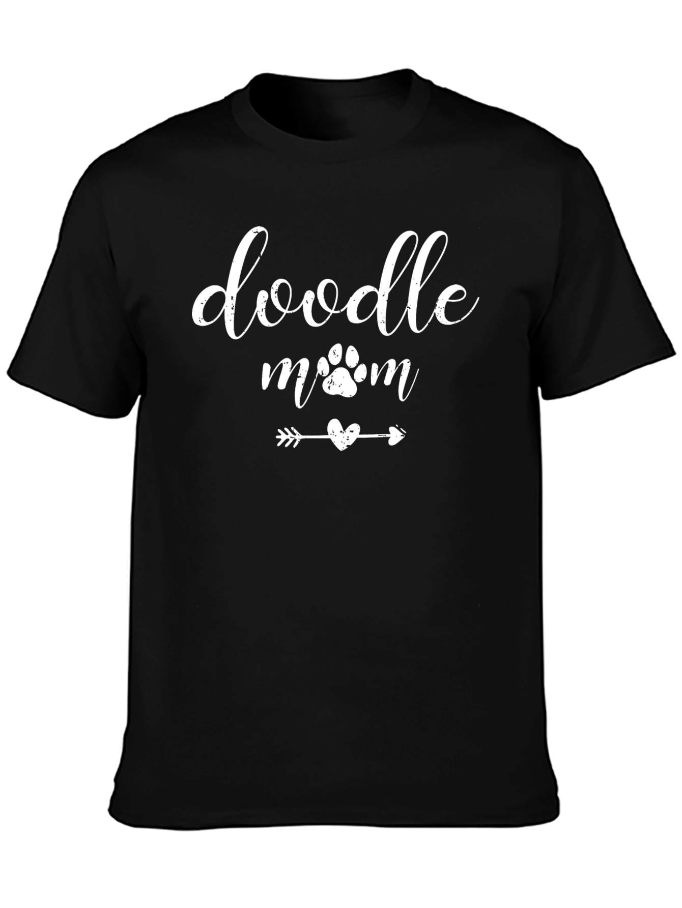Doodle Mom T-Shirt - Dog Paw Heart Graphic Tee