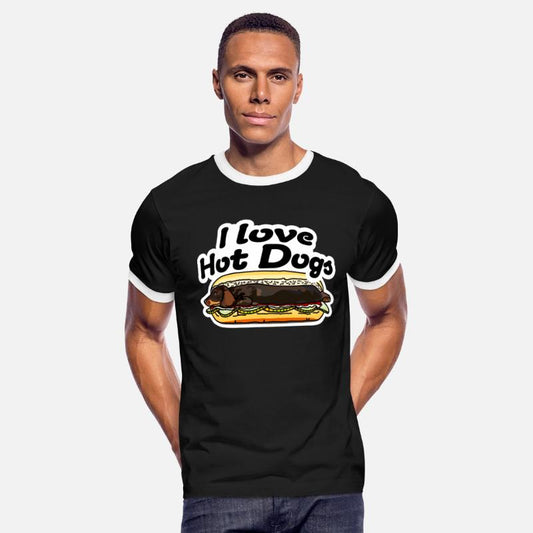 l Love Hot Dogs Dachshund cool Street Art