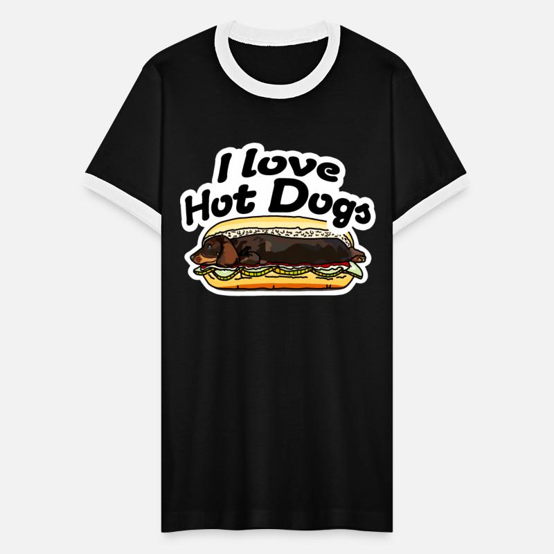 l Love Hot Dogs Dachshund cool Street Art