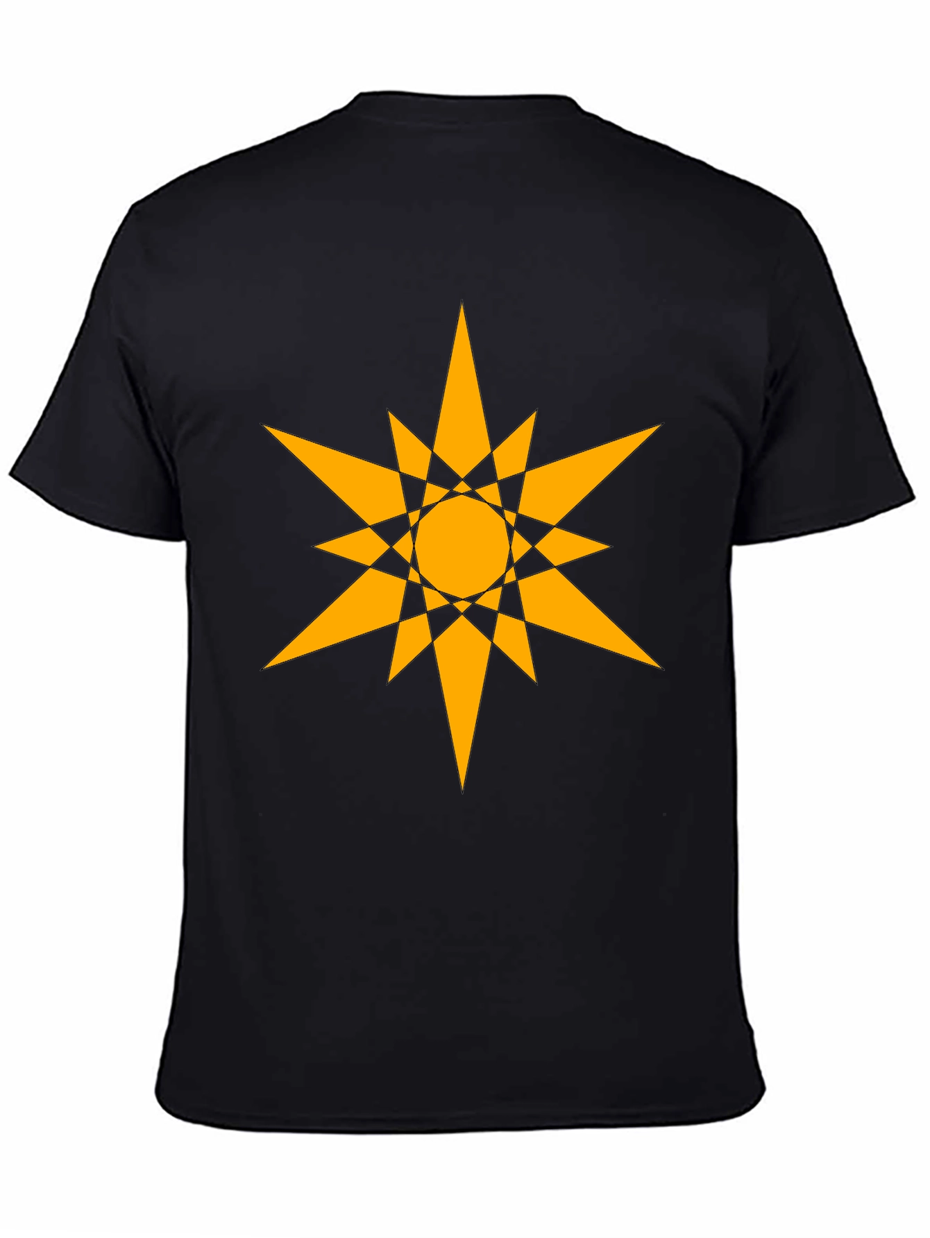 Geometric Starburst Graphic Tee - Bold & Modern
