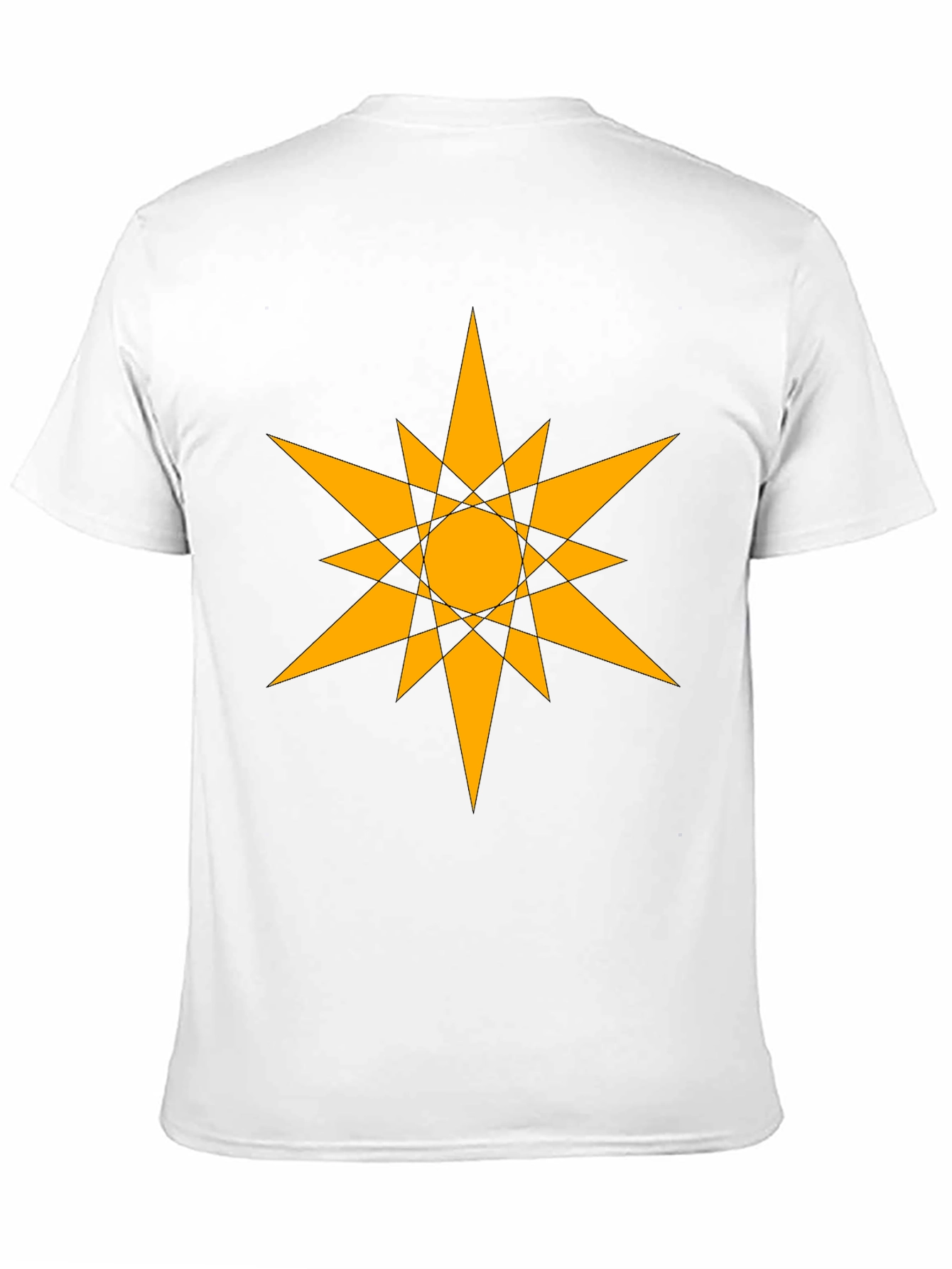 Geometric Starburst Graphic Tee - Bold & Modern