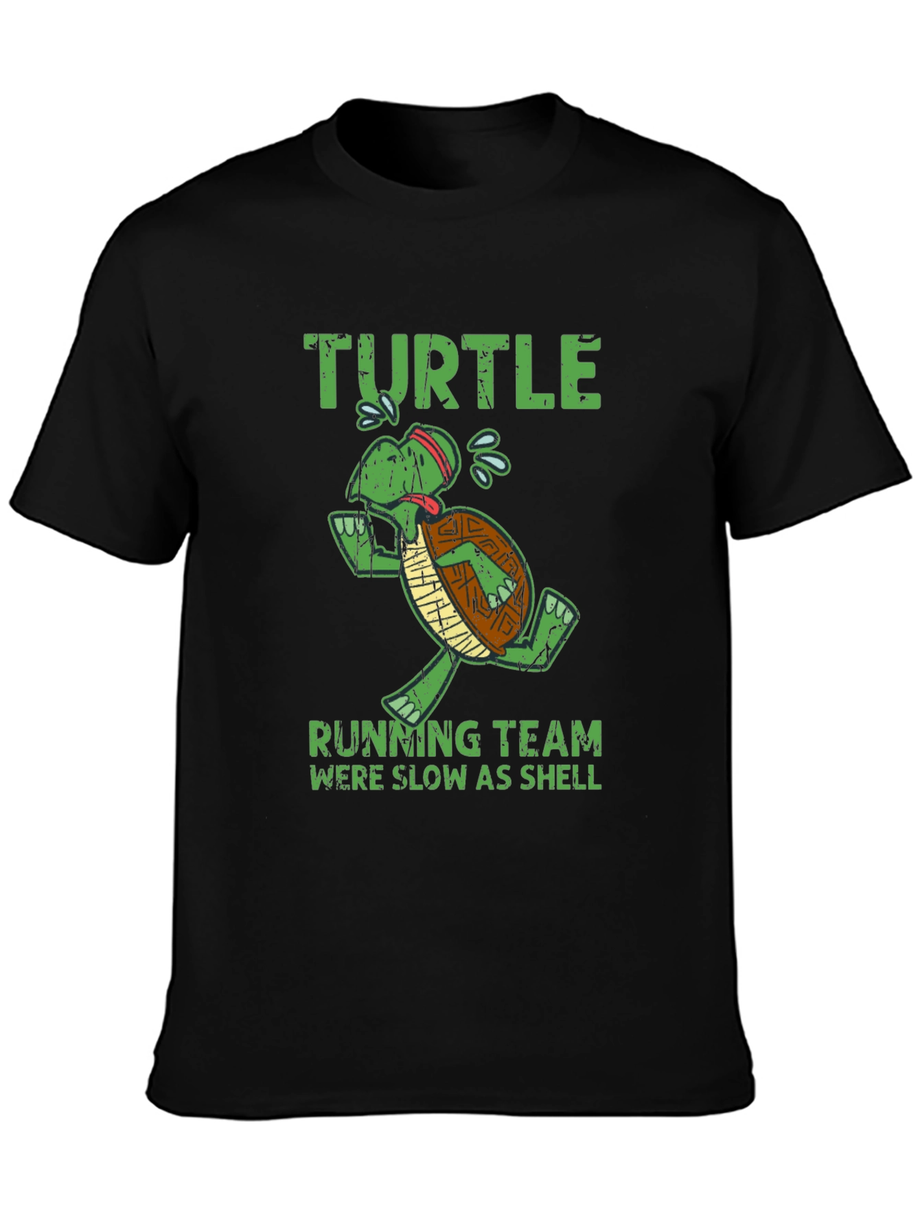 Turtle Running Team Graphic Tee - Slow as Shell