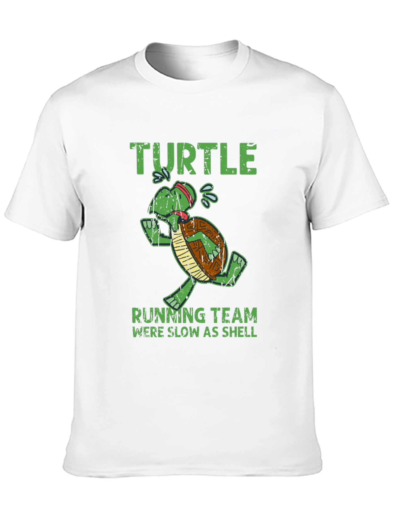 Turtle Running Team Graphic Tee - Slow as Shell