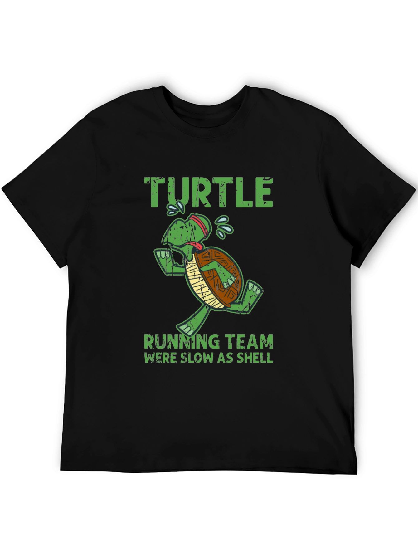 Turtle Running Team Graphic Tee - Slow as Shell
