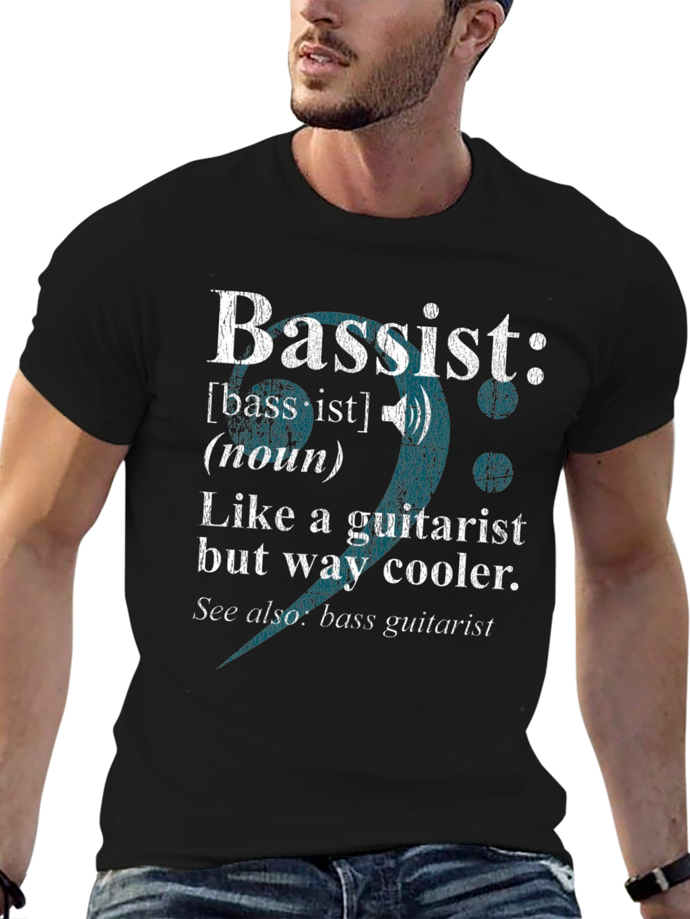 Bassist Definition Graphic Tee - Cool Musician T-Shirt