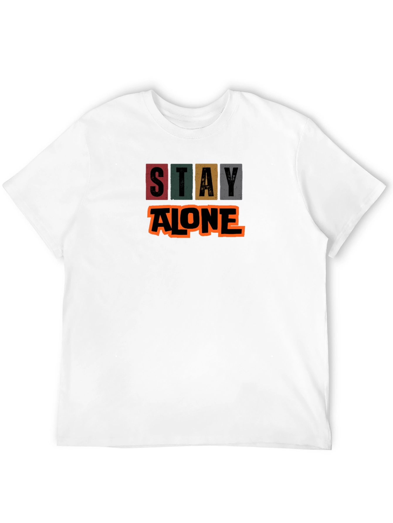 Stay Alone Graphic Tee - Black T-Shirt