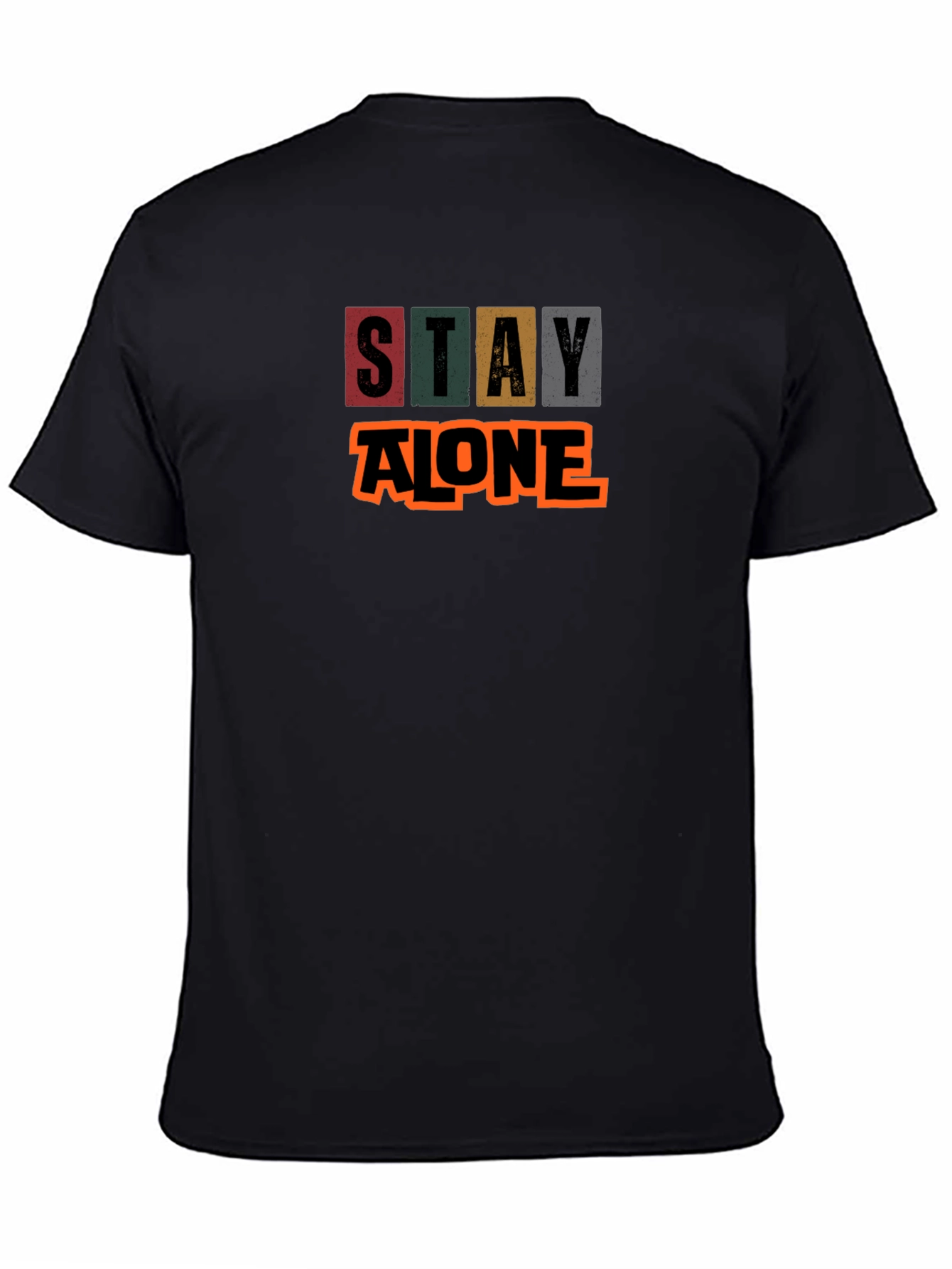 Stay Alone Graphic Tee - Black T-Shirt