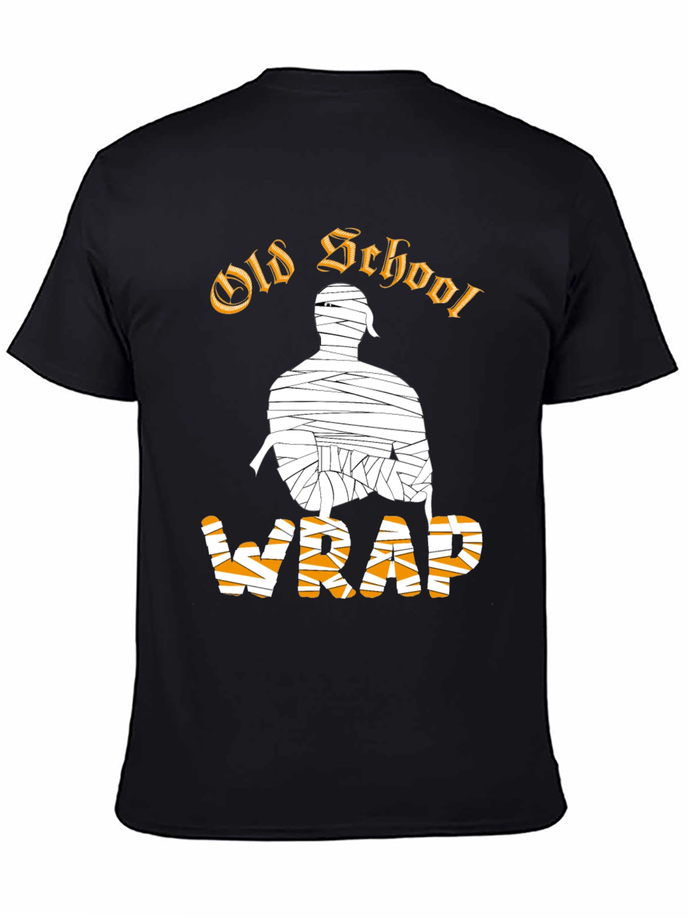 Old School Wrap T-Shirt - Black Graphic Tee