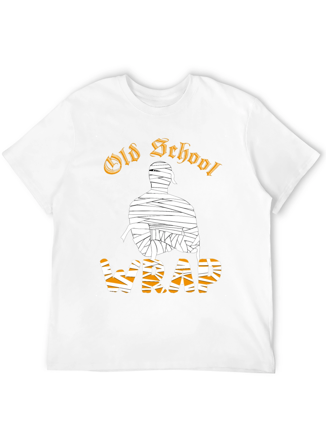 Old School Wrap T-Shirt - Black Graphic Tee