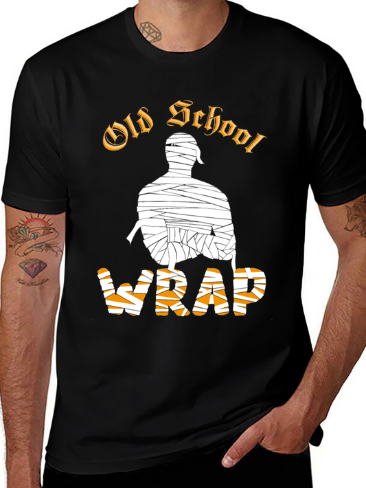 Old School Wrap T-Shirt - Black Graphic Tee