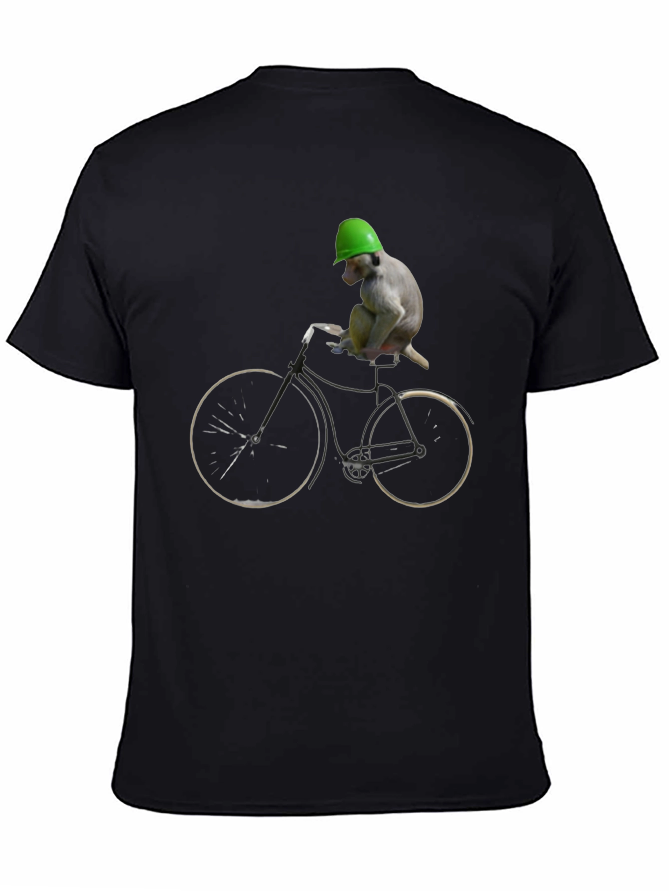 Monkey Riding Bike Graphic Tee