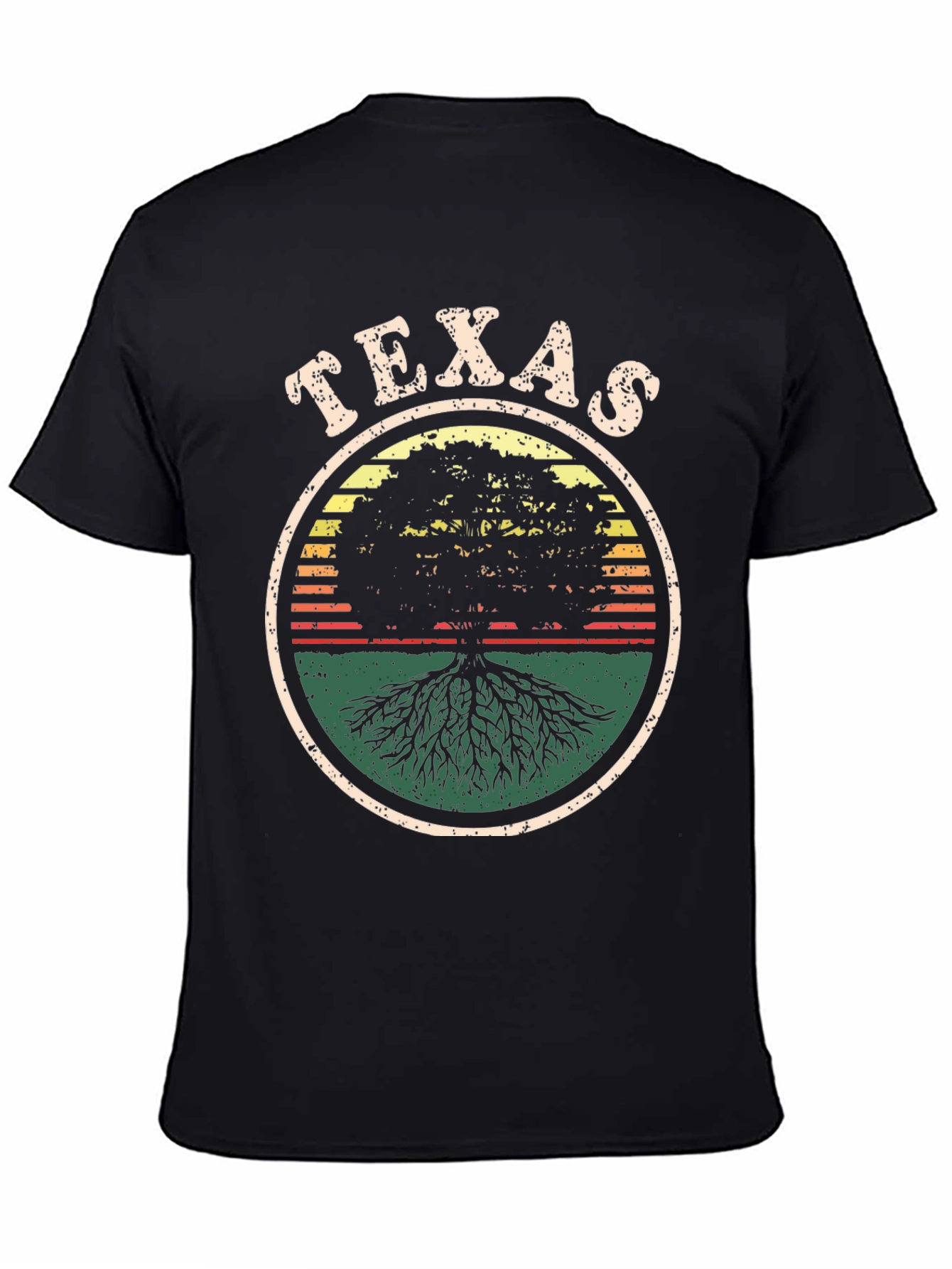 Texas Tree Roots Graphic Tee - Black