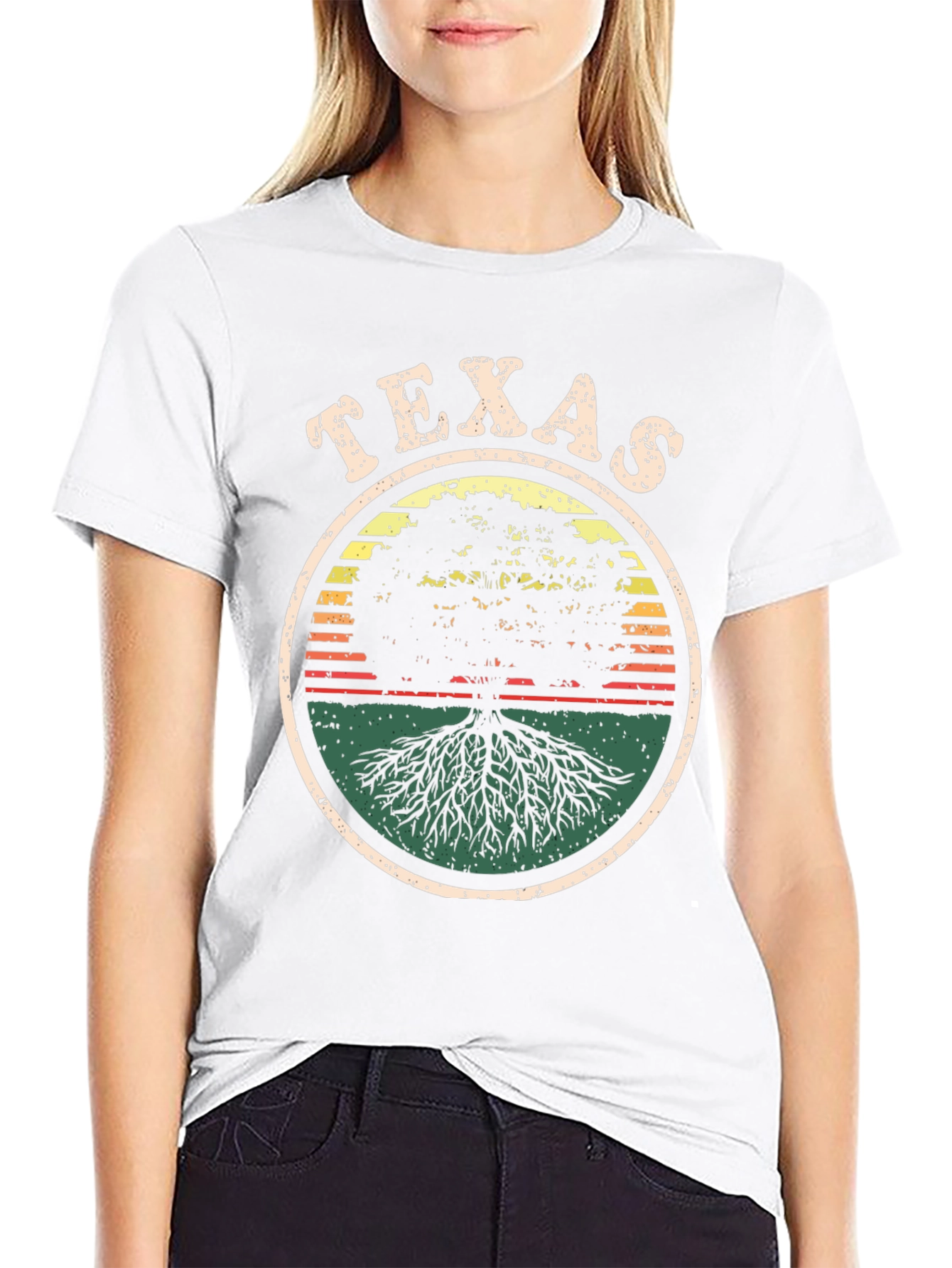 Texas Tree Roots Graphic Tee - Black
