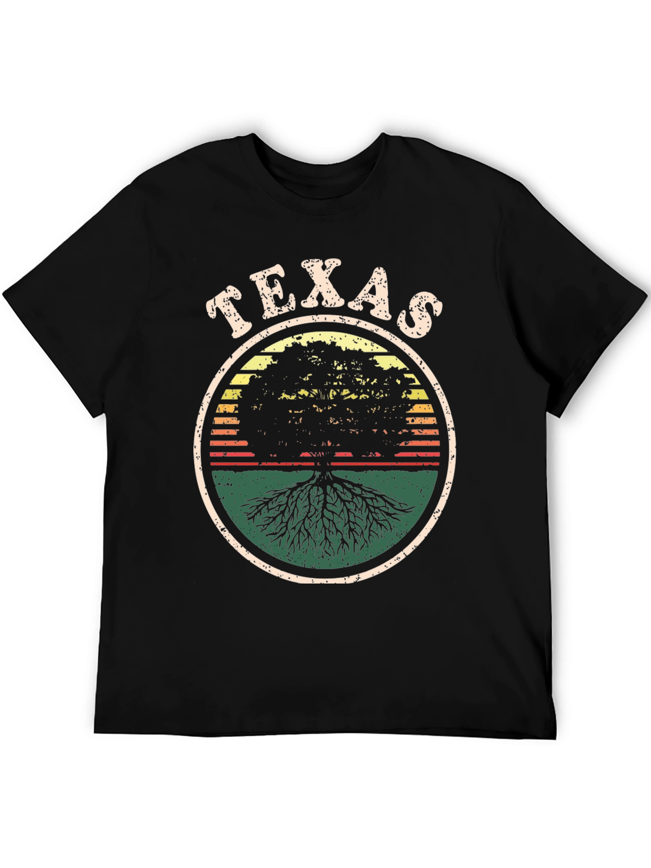 Texas Tree Roots Graphic Tee - Black