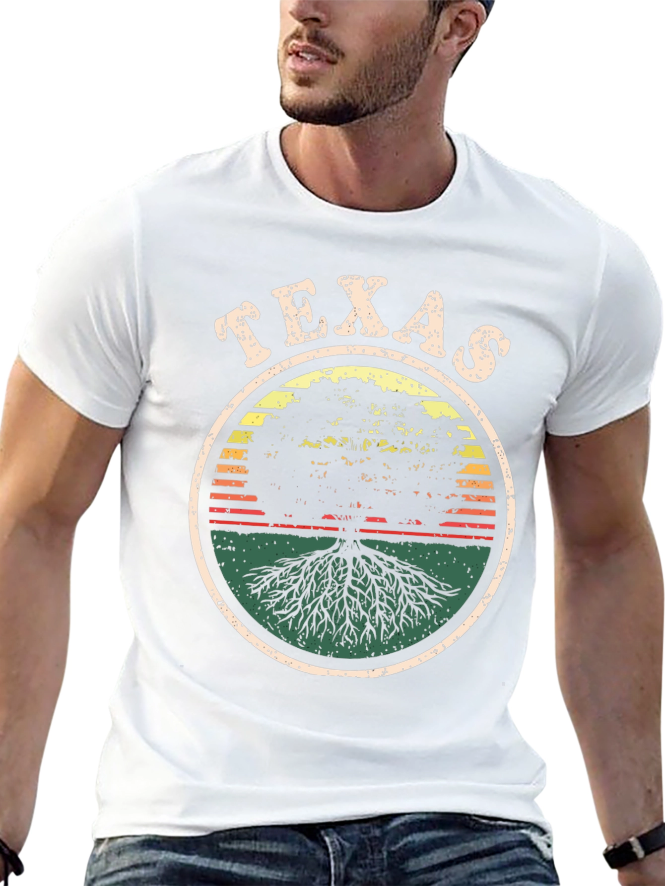 Texas Tree Roots Graphic Tee - Black
