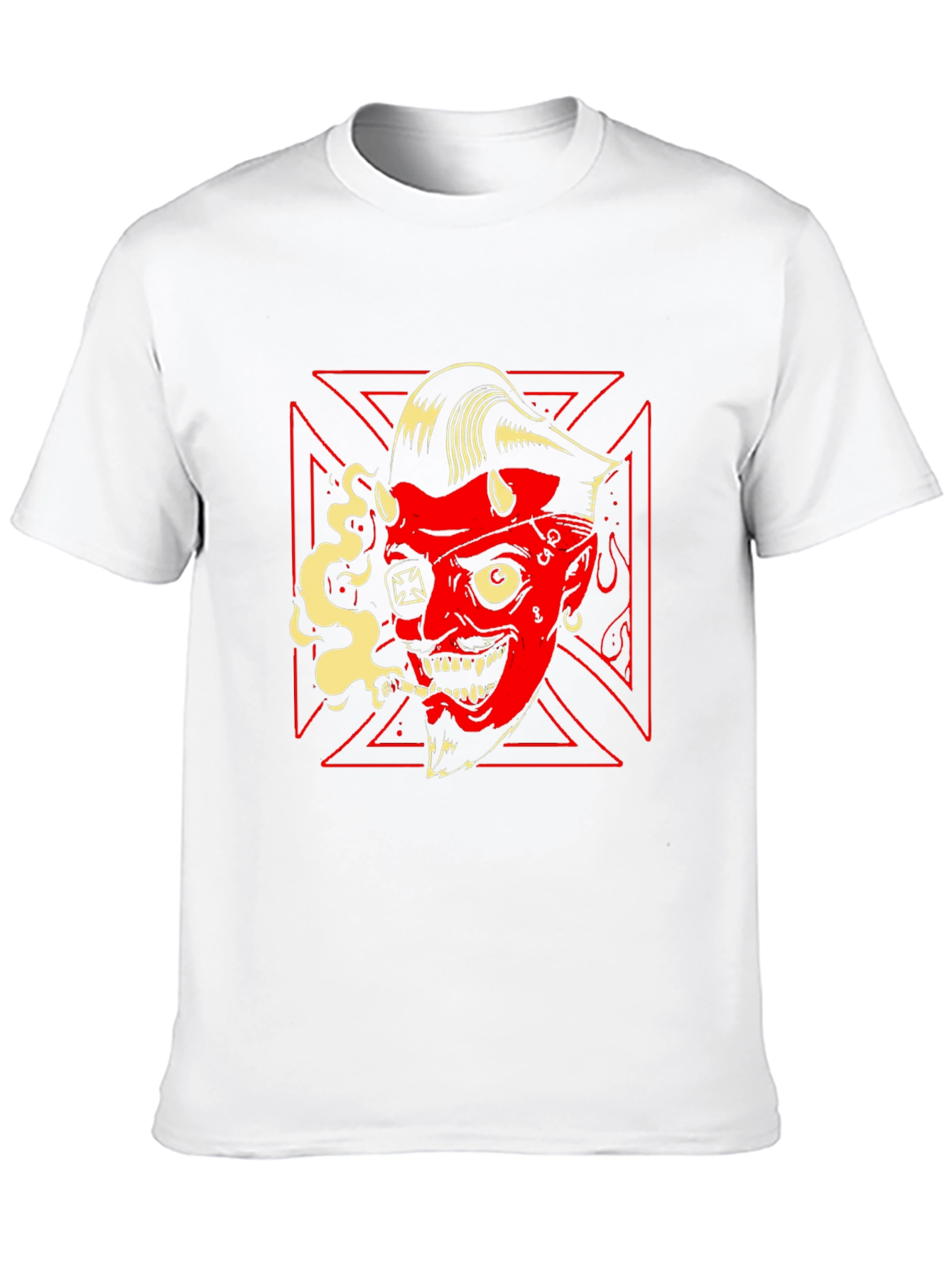 Devil Smoking Tee - Rockabilly Style