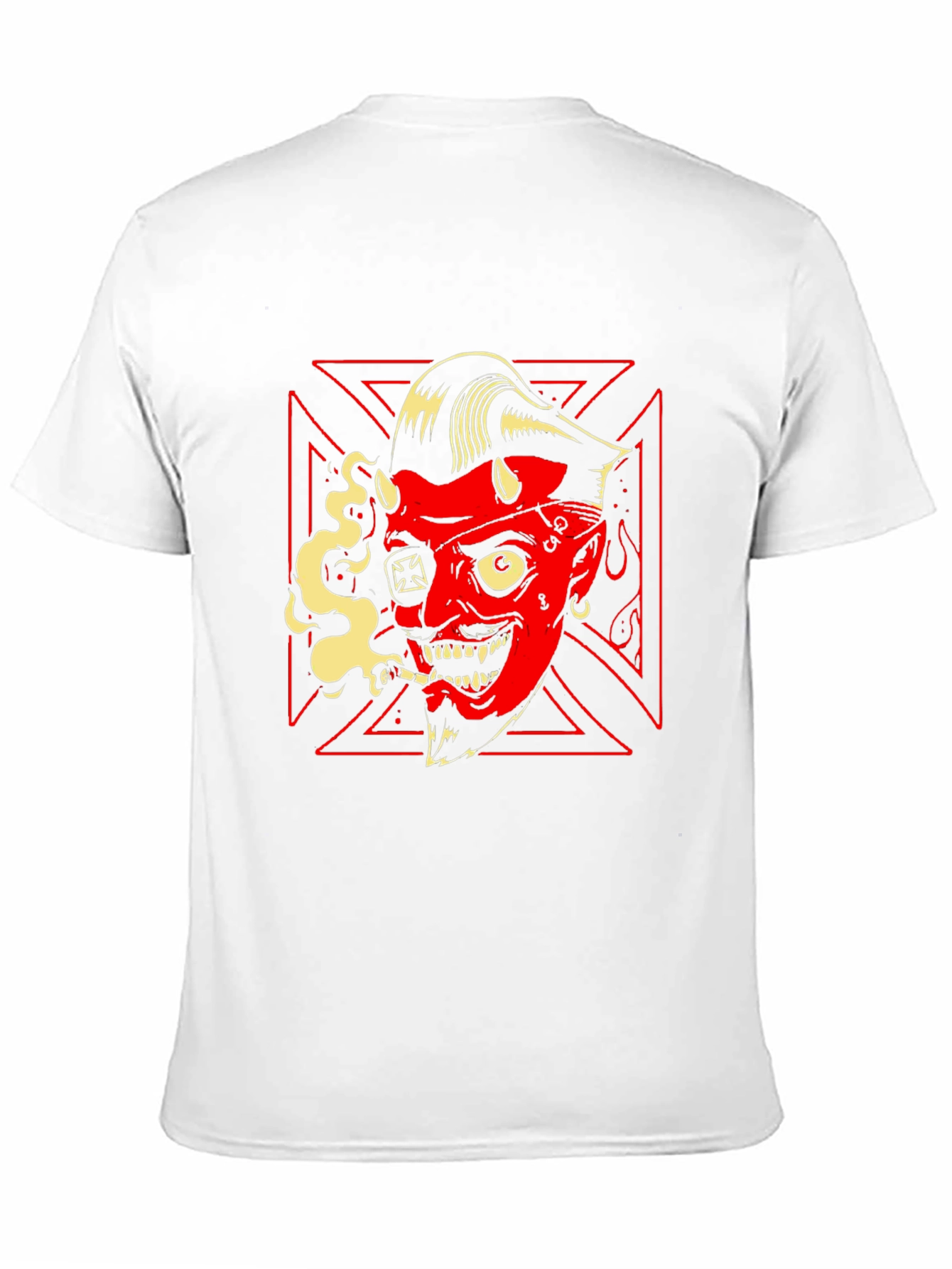Devil Smoking Tee - Rockabilly Style