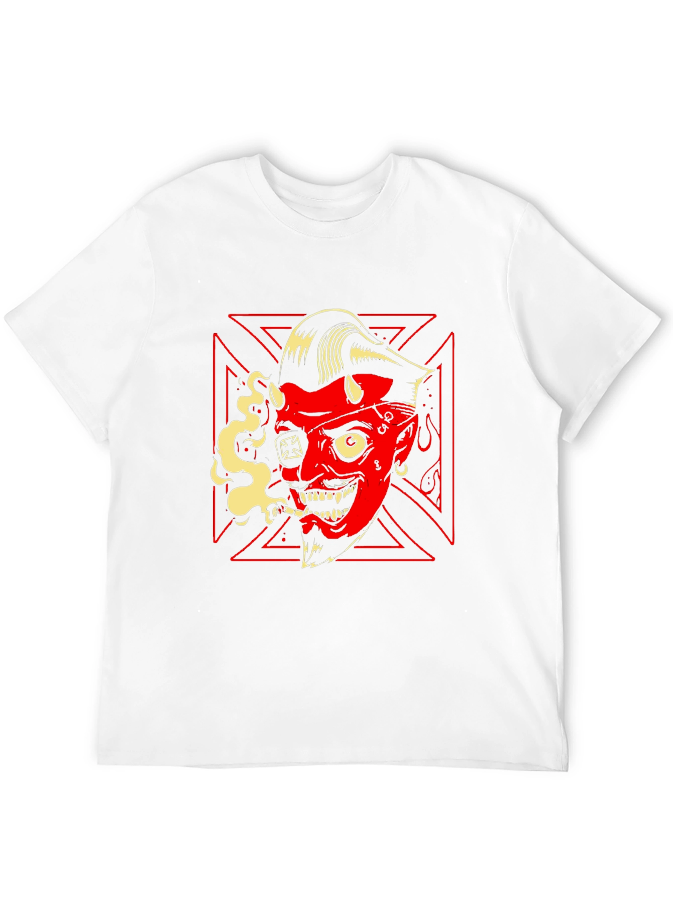 Devil Smoking Tee - Rockabilly Style