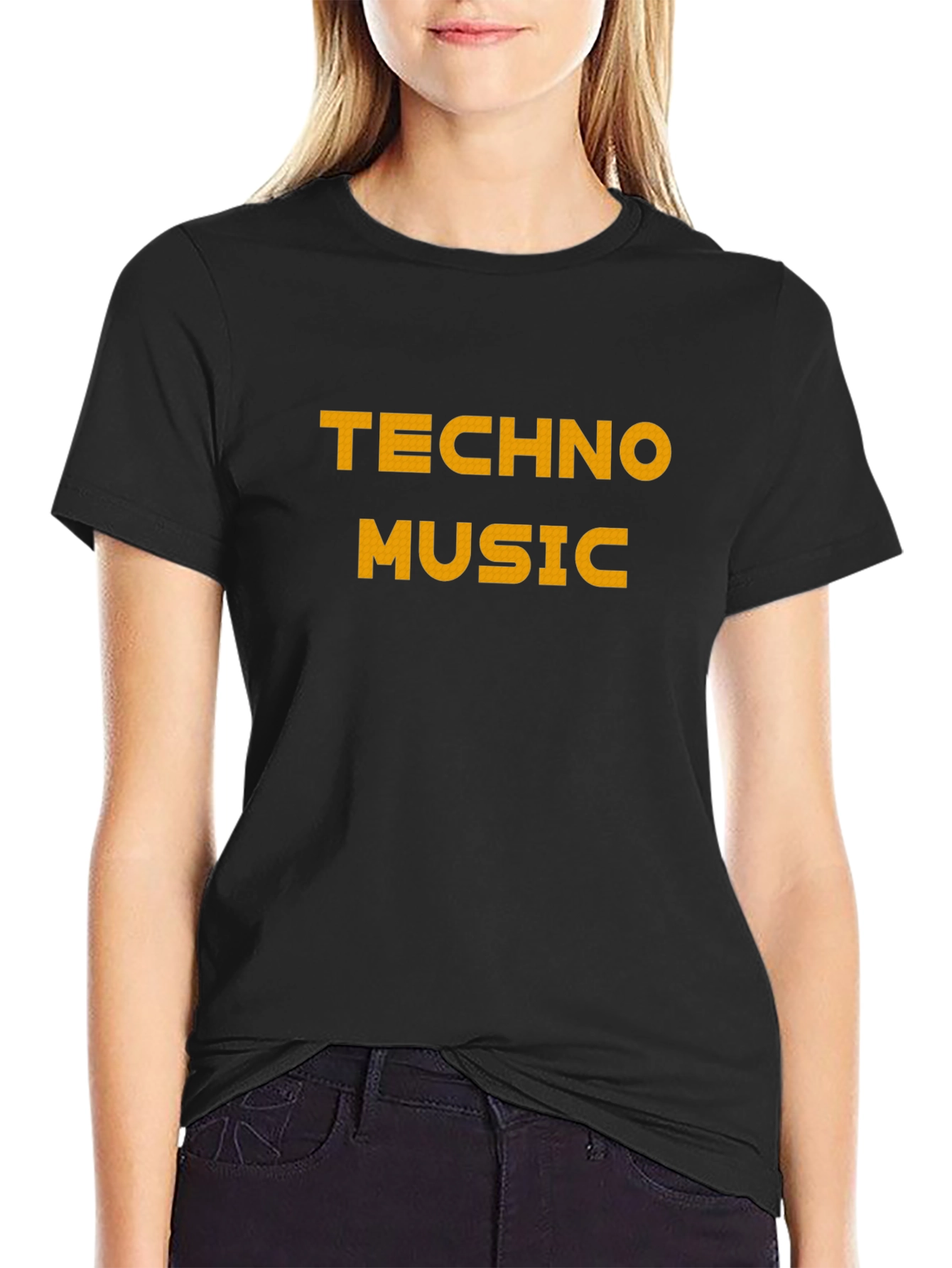 Techno Music Black T-Shirt