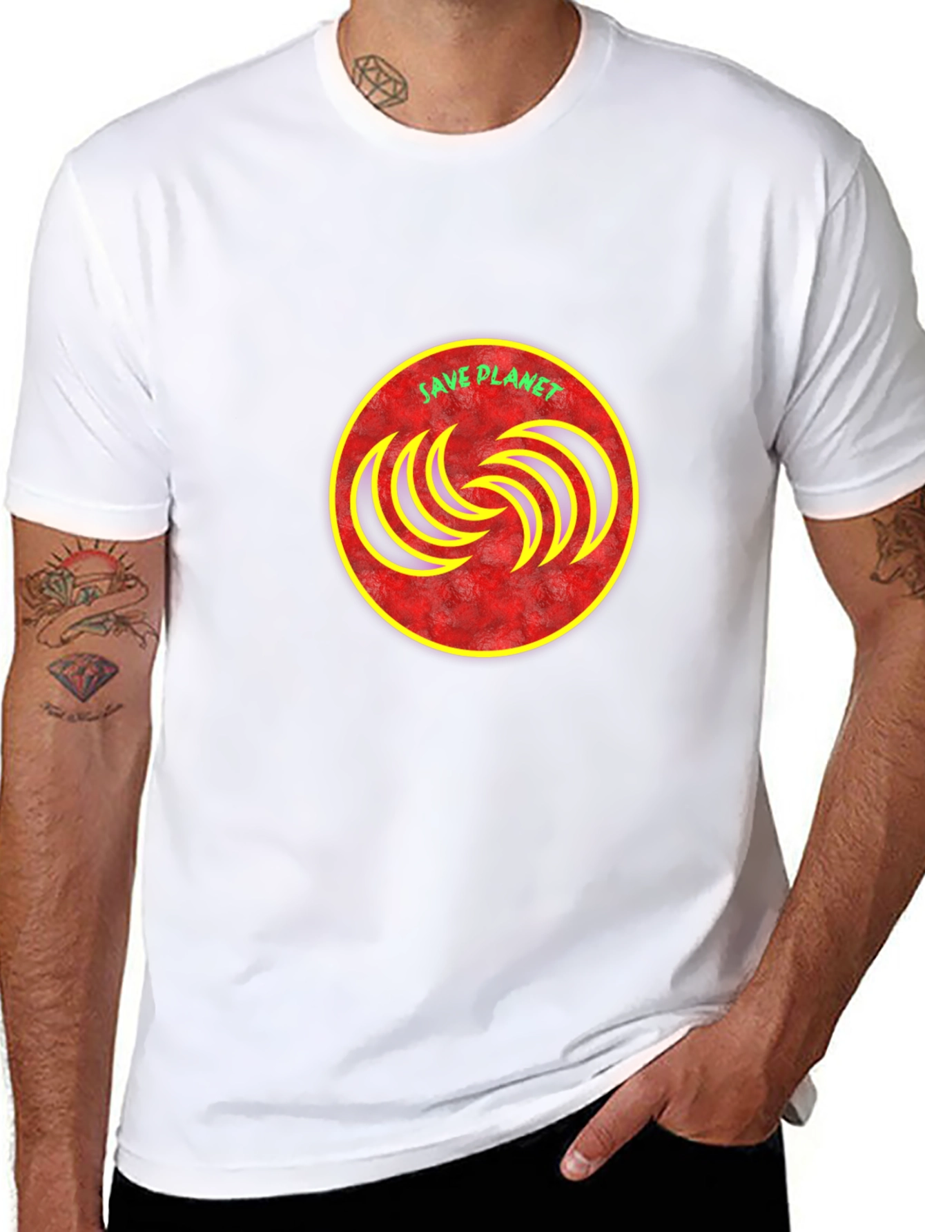 Save Planet Graphic Tee - Stylish Eco-Friendly Design